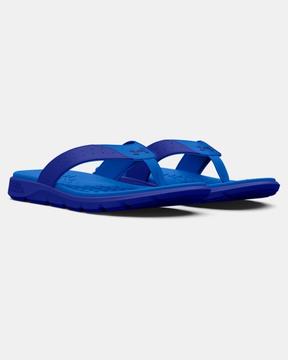 Men's UA Ignite Pro Sandals, Blue, pdpMainDesktop image number 3
